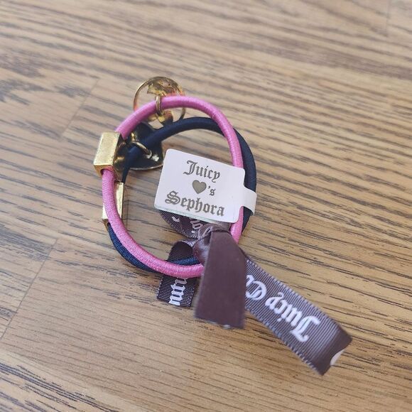 JUICY COUTURE Vintage Hair Ties with Gold Slider Charms BACKYARD BBQ - Picture 5 of 7